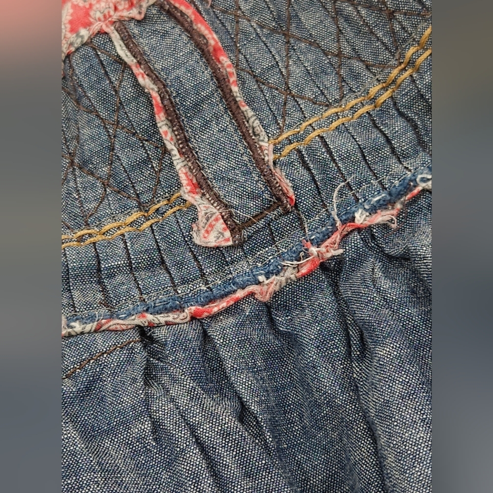 Vintage MARITHÉ & FRANÇOIS GIRBAUD Wool Blend Patchwork Multi-Layered Skirt - Picture 11 of 16